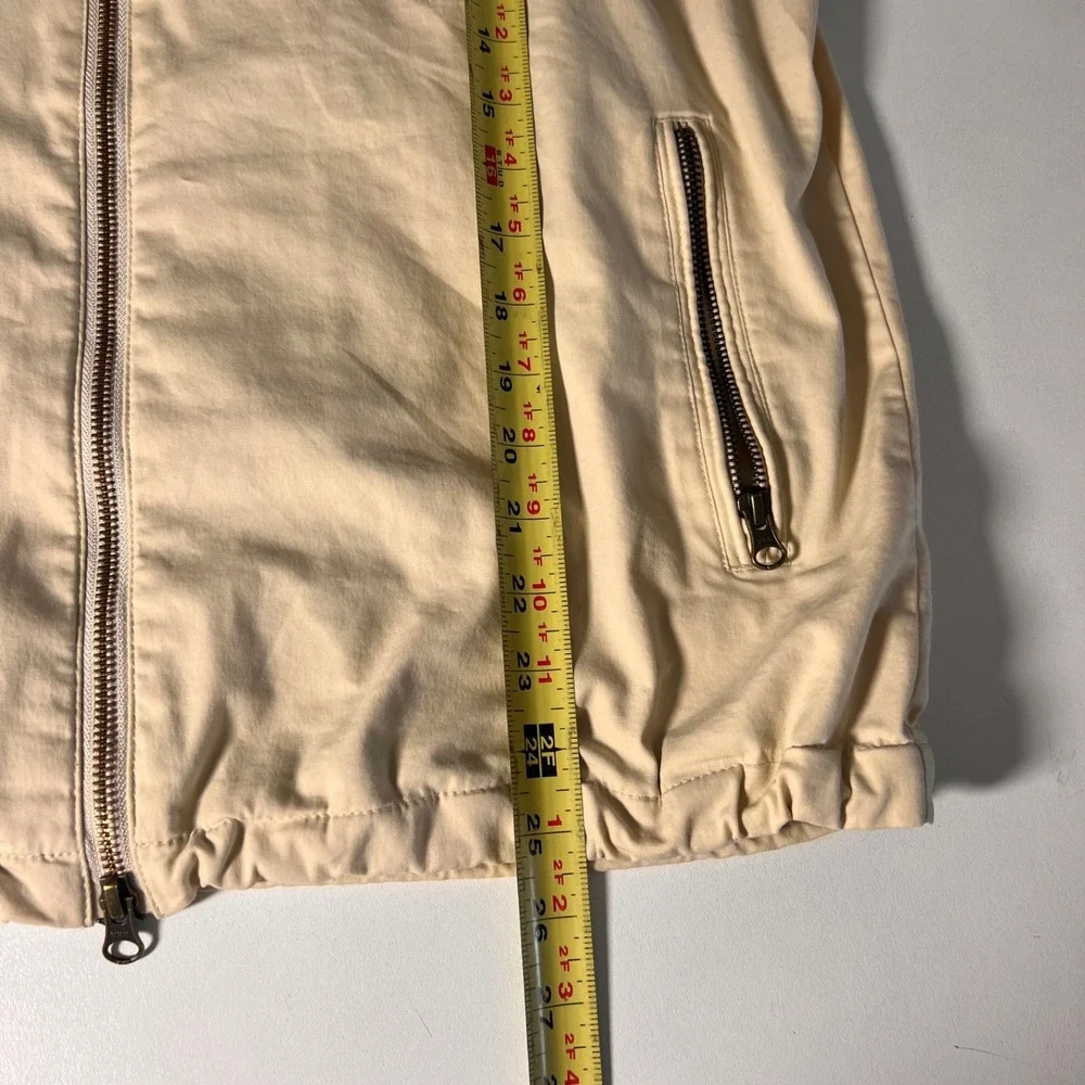 Marine Layer Dawson Stretch Twill Hooded Windbreaker Jacket Mens M Full Zip